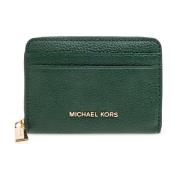 Leren portemonnee Michael Kors , Green , Dames