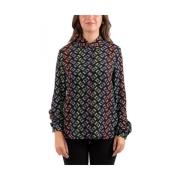 Damesoverhemd in Trendy Stijl Pinko , Multicolor , Dames