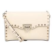 Leather shoulder-bags Valentino , Beige , Dames