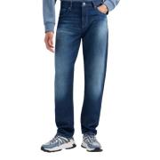 Slim Fit Indigo Denim Jeans Armani Exchange , Blue , Heren