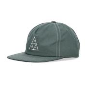 Driehoek Snapback Pet Katoenen Materiaal HUF , Green , Heren