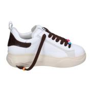 Vintage Leren Dames Sneakers Gio+ , White , Dames