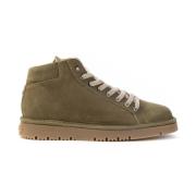 Militair Groene Suède Veterschoenen Panchic , Green , Heren