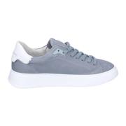 Vintage Leren Heren Sneakers Philippe Model , Gray , Heren