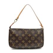 Pre-owned Canvas handbags Louis Vuitton Vintage , Brown , Dames