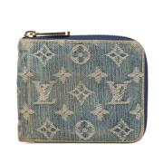 Pre-owned Denim wallets Louis Vuitton Vintage , Blue , Dames