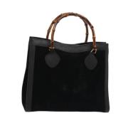 Pre-owned Suede handbags Gucci Vintage , Black , Dames