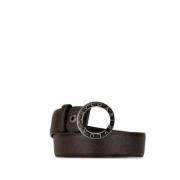 Pre-owned Leather belts Bvlgari Vintage , Brown , Dames