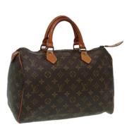 Pre-owned Canvas handbags Louis Vuitton Vintage , Brown , Dames