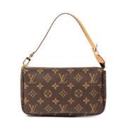 Pre-owned Canvas handbags Louis Vuitton Vintage , Brown , Dames