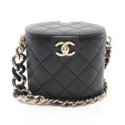 Pre-owned Leather shoulder-bags Chanel Vintage , Black , Dames