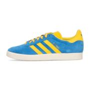 Gouden Lage Sneaker met Suède Bovenwerk Adidas , Blue , Heren