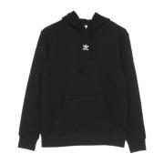 Zwarte lichtgewicht hoodie met kangoeroezak Adidas , Black , Dames