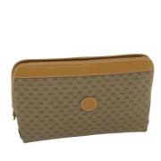 Pre-owned Canvas clutches Gucci Vintage , Beige , Dames