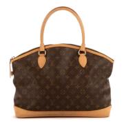 Pre-owned Canvas handbags Louis Vuitton Vintage , Brown , Dames