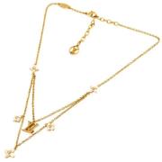 Pre-owned Metal necklaces Louis Vuitton Vintage , Yellow , Dames