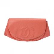 Pre-owned Leather chanel-bags Chanel Vintage , Orange , Dames