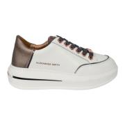 Lancaster Woman Sneakers Wit Donker Zilver Alexander Smith , White , D...