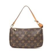 Pre-owned Canvas handbags Louis Vuitton Vintage , Brown , Dames