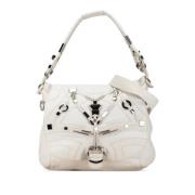 Pre-owned Leather handbags Gucci Vintage , White , Dames