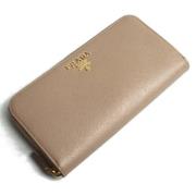 Pre-owned Leather wallets Prada Vintage , Beige , Dames