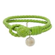 Pre-owned Leather bracelets Bottega Veneta Vintage , Green , Dames