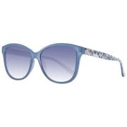 Blauwe Dames Zonnebril Vlinder Verloop Guess , Blue , Dames