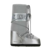 Zilver Geïsoleerde Winterlaarzen Moon Boot , Gray , Dames