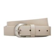 Casual Pin Gesp Leren Riem Calvin Klein Jeans , Beige , Dames