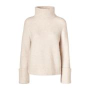 Hoge Hals Gebreide Trui - Birch Melange Selected Femme , Beige , Dames