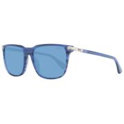 Blauwe Herenzonnebril Vierkant Frame BMW , Blue , Unisex