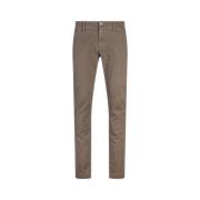 Slim Fit Bruine Broek Jacob Cohën , Brown , Heren