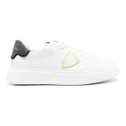 Witte Temple Lage Sneakers Philippe Model , White , Heren