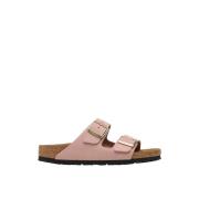 Casual Roze Leren Dames Sandalen Birkenstock , Pink , Dames