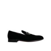 Fluwelen Kristal Loafers Dolce & Gabbana , Black , Heren