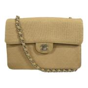 Pre-owned Cotton chanel-bags Chanel Vintage , Beige , Dames