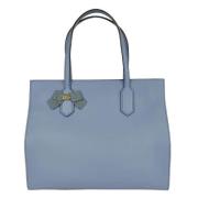 Pre-owned Leather handbags Gucci Vintage , Blue , Dames