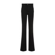 Zwarte Katoenen Flared Jeans Tom Ford , Black , Dames