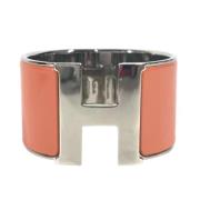 Pre-owned Fabric bracelets Hermès Vintage , Orange , Dames