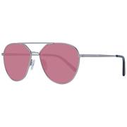 Zilveren Unisex Aviator Zonnebril Serengeti , Gray , Unisex