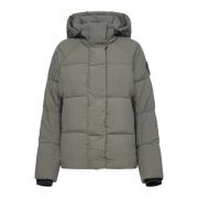 Gewatteerde Parka met Hoge Kraag Canada Goose , Green , Dames