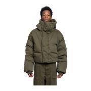 Oversized Hooded Puffer Jacket Cotton Hunter Entire Studios , Green , ...