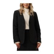 Donkergrijze Damesblazer Kristolmd Modström , Black , Dames