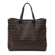 Pre-owned Canvas totes Fendi Vintage , Brown , Dames