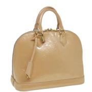 Pre-owned Leather handbags Louis Vuitton Vintage , Beige , Dames