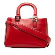 Pre-owned Leather handbags Fendi Vintage , Red , Dames