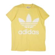 Sand Women's Trefoil Tee T-Shirt Adidas , Beige , Dames