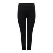 Zwarte Stitch Legging Broek Only Carmakoma , Black , Dames