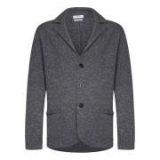 Grijze Gebreide Blazer-Stijl Vest Aw24 Boglioli , Gray , Heren