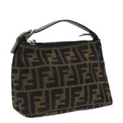 Pre-owned Canvas handbags Fendi Vintage , Brown , Dames